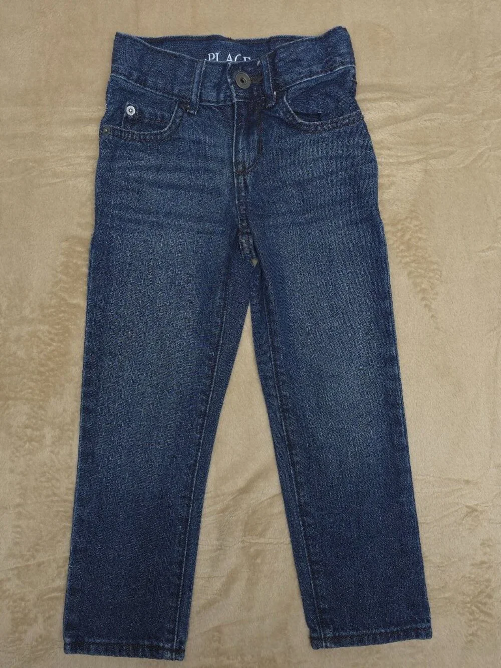 The Children Place Straight Jeans Size 5S Lot of 2 Blue Denim Boys 100% Cotton